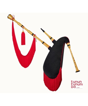Standard Galician Bagpipes in A - Pequia wood finish
