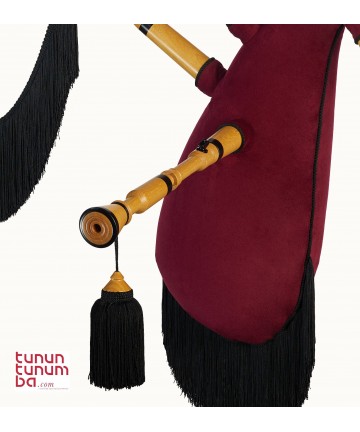 Galician bagpipe with two drones in G - Pequia wood finish - 3