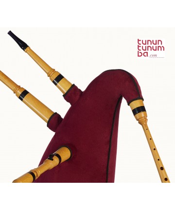 Galician bagpipe with two drones in G - Pequia wood finish - 4