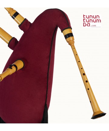 Galician bagpipe with two drones in G - Pequia wood finish - 5