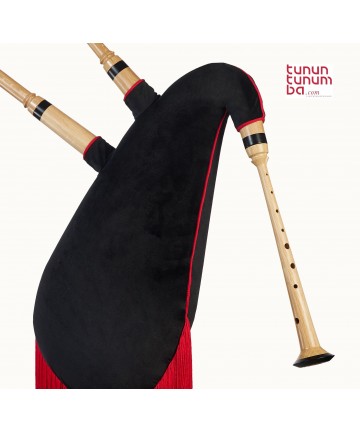 Standard Galician Bagpipes in A - Palo blanco finish - 4