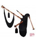 Galician bagpipe with two drones in C, D or Bb - Koa finish