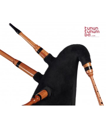 Galician bagpipe with two drones in C, D or Bb - Koa finish - 3