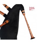 Galician bagpipe with two drones in C, D or Bb - Koa finish - 4