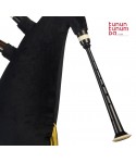 Standard Galician Bagpipes in C, D or Bb - Ebony finish - 4
