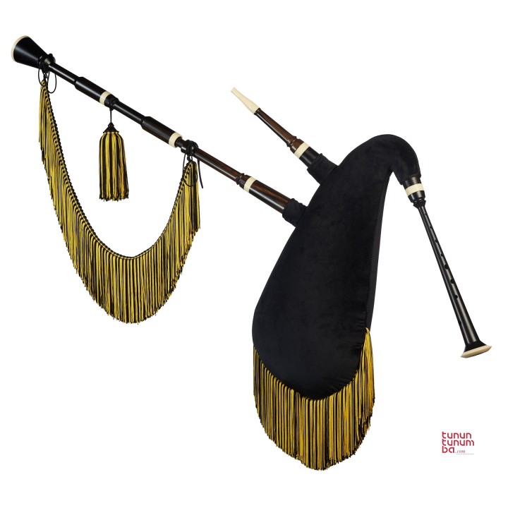 Standard Galician Bagpipes in G - Ebony finish