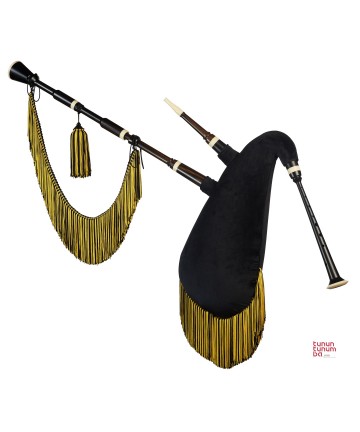 Standard Galician Bagpipes in A - Ebony finish