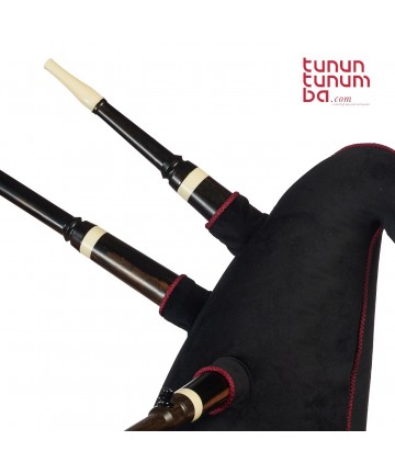Galician bagpipe with two drones in G - Ebony finish - 3