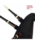 Galician bagpipe with two drones in G - Ebony finish - 3