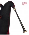 Galician bagpipe with two drones in G - Ebony finish - 5