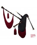 Galician bagpipe with two drones in A - Ebony finish