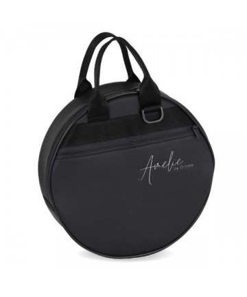 30x9cm Tambourine case with shoulder strap Amelie - Black