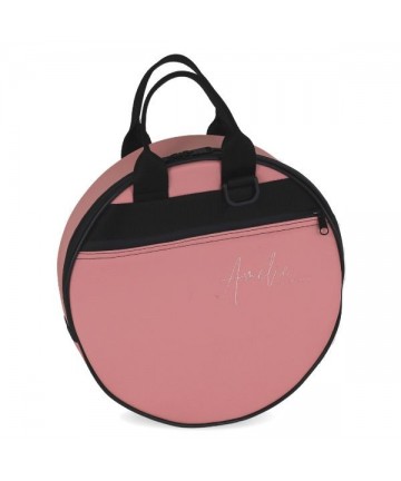 30x9cm Tambourine case with shoulder strap Amelie - Pink