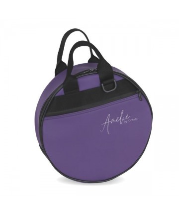 30x9cm Tambourine case with shoulder strap Amelie - Purple