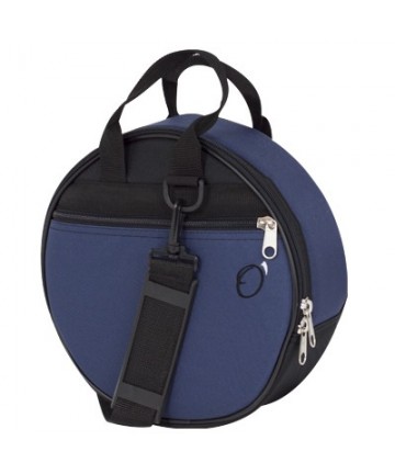 32x9cm Tambourine Bag With Strap Bicolor - Black blue
