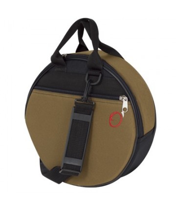 30x9cm Tambourine Bag With Strap - Black brown