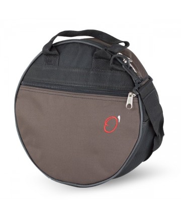 27x9cm Tambourine Bag With Strap con bandolera - Black brown