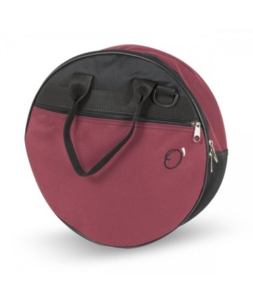 27x9cm Tambourine Bag With Strap con bandolera - Black red