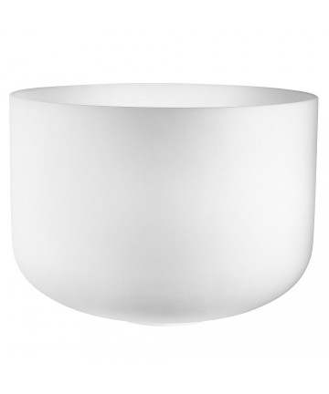 Cuenco de cuarzo de 16" (40cm), nota Mi3, 432 Hz, chakra del plexo solar - CSB16E3