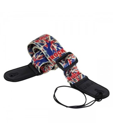 Guitar Strap Rock Style Mod. A040-D3- Black