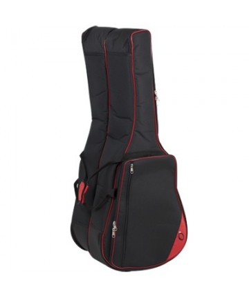 Funda Dos Guitarras Clasicas Mod. 3011 Lb- Negro v.rojo