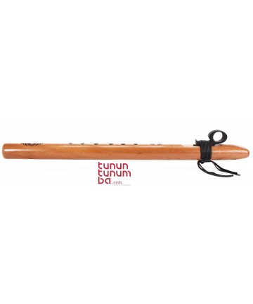 Flauta estilo nativo americano Earth Tone bajo Re menor 432Hz - cedro español - 2