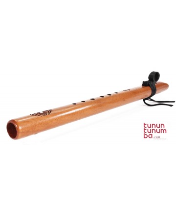 Flauta estilo nativo americano Earth Tone bajo Re menor 432Hz - cedro español