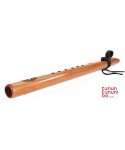 Flauta estilo nativo americano Earth Tone bajo Re menor 432Hz - cedro español