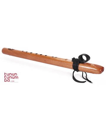 Flauta estilo nativo americano Earth Tone bajo Re menor 432Hz - cedro español - 3