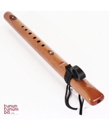 Flauta estilo nativo americano Earth Tone bajo Re menor 432Hz - cedro español - 4