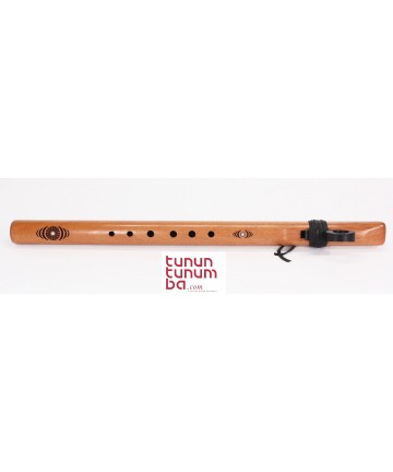 Flauta estilo nativo americano Earth Tone bajo Re menor 432Hz - cedro español - 5