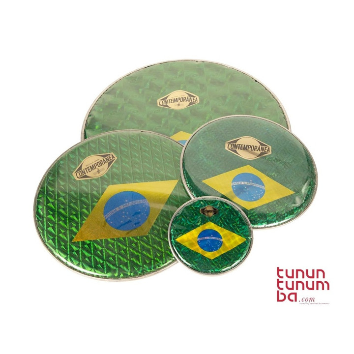 Contemporánea nylon head - 6 - Brazil flag