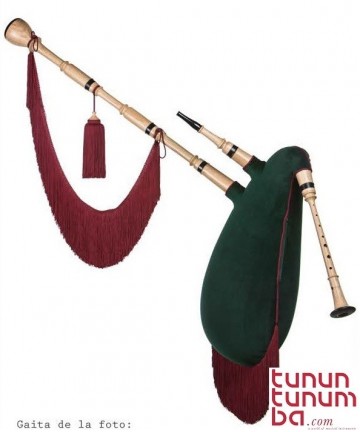 Standard Galician Bagpipes in G - Palo blanco finish