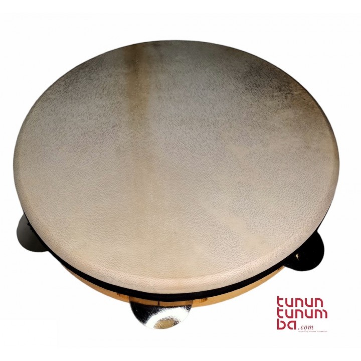Tradicional tunable tambourine - 24cms. (11.8'") diameter