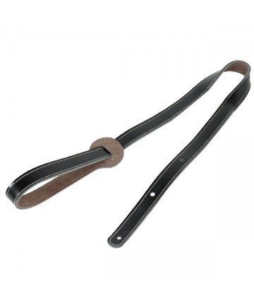 Mandolin strap leather Mod. hq7454 - Black