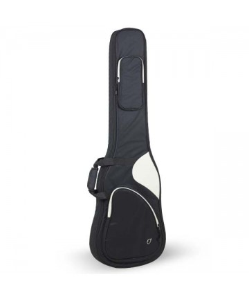 Electric Bass Guitar Bag Mod. 49-B Backpack No Logo - Black White