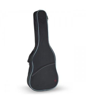 Acoustic guitar bag Mod. 33 backpack without logo - Black v. turquoise