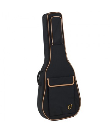 Acoustic guitar bag Mod. 47 backpack no logo - Black orange