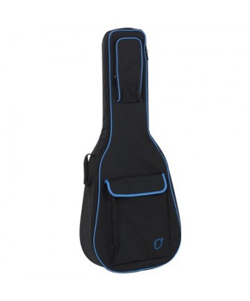 Acoustic guitar bag Mod. 47 backpack no logo - Turquoise black