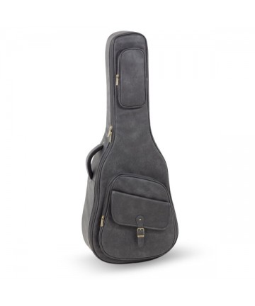 Acoustic guitar bag leatherette - 25mm - Grey