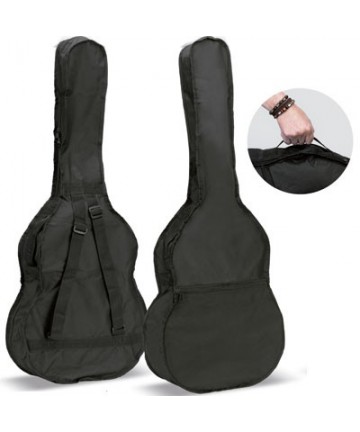 Accoustic guitar bag Mod.14-b-w backpack without - Black