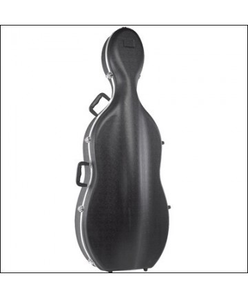 Cello Case 4/4 Abs Backpack and Wheels- Black