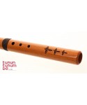 Native American Style Flute - 1-INCH BORE, CONDOR BASS FLUTE D - 440 Hz- spanish cedar - 3