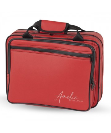 Estuche Clarinete Sib Amelie Mod. 186Brg Partitura  - Rojo