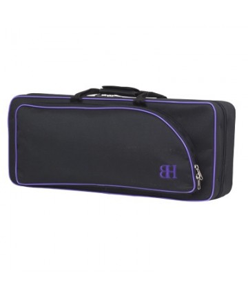 Alto and soprano saxophone case Mod. 126hb - Black v.purple