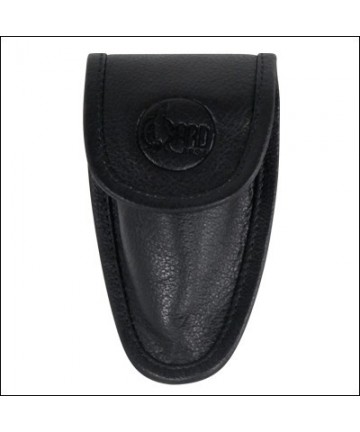 Tuba leather mouth bag with velcro Mod. 7234 - Black