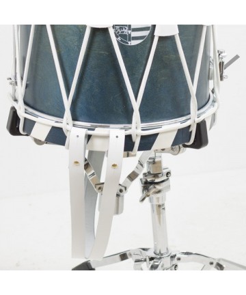 Leather strap trommel drum Mod. 734 - White