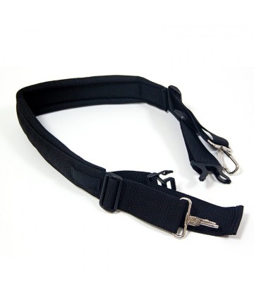 Snare Drum Strap Waist Padded Mod. 7332 Fixed Hook-- Black