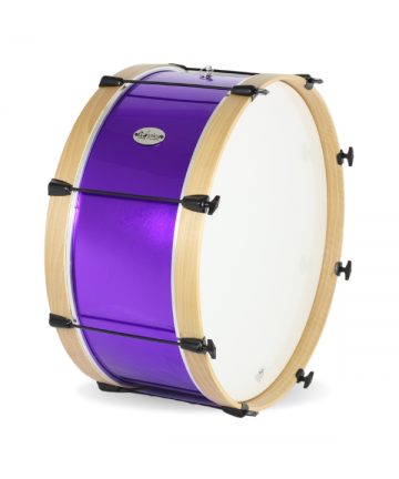 Marching Bass Drum Charanga 45X23Cm Standar Ref. 04102 (STRAP AND MALLET) - Gc0181 purple cover
